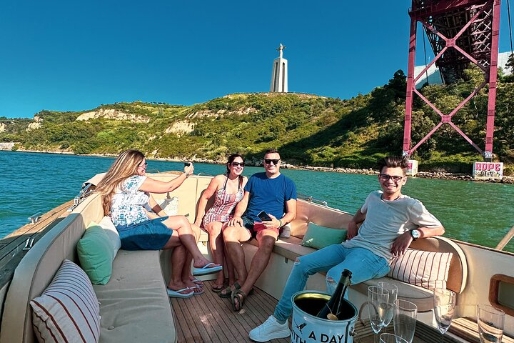Experience two hours of relaxation on Lisbon's Tejo River surrounded by stunning views and iconic landmarks perfect for friends couples or solo adventurers looking to explore.