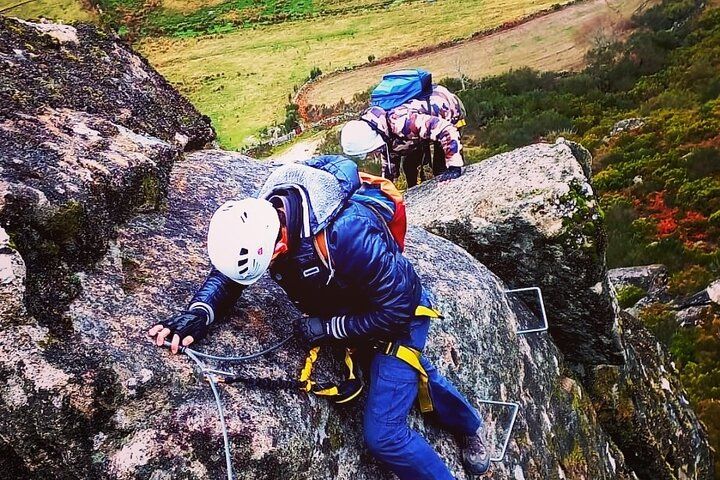 climbing the via ferrata roof of the world