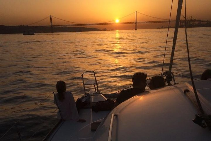 Lisbon Sailing Catamaran Sunset Group Cruise with drinks  - Photo 1 of 8