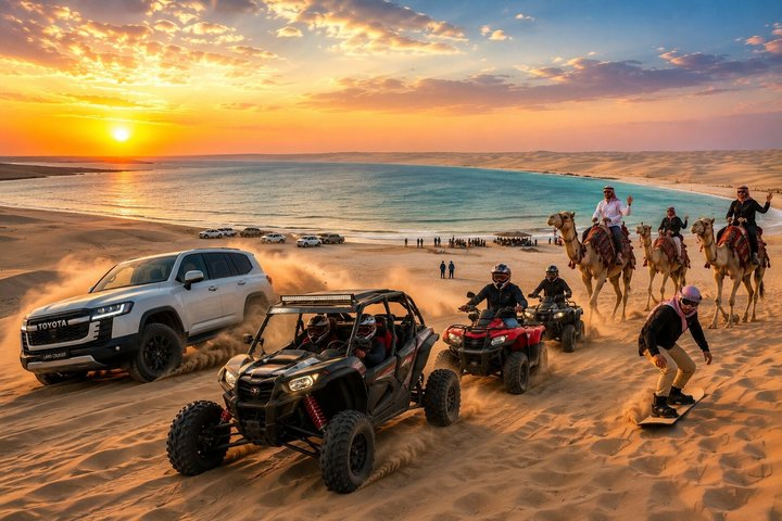 Doha : Dune Bashing,Quad Bike Or Buggy ,Camel Ride & Sandboarding - Photo 1 of 8