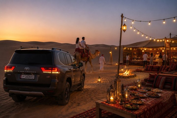 Overnight Private Desert Safari with Buffet Dinner and Camel Ride - Photo 1 of 7