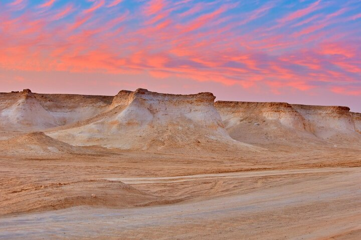 Mushroom rock formation