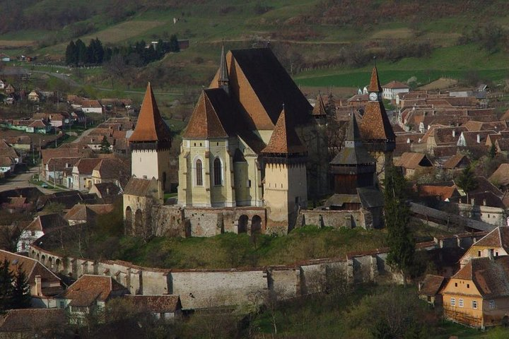 The village of Biertan which is home to one of the largest and most impressive medieval strongholds in Transylvania, also an UNESCO site.