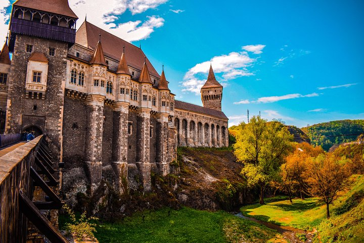 The beautiful Corvin Castle in Hunedoara County.