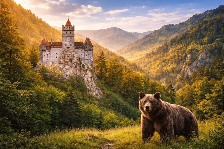 Bucharest: Brown Bears Sanctuary & Bran-Dracula's Castle day trip - Photo 1 of 10