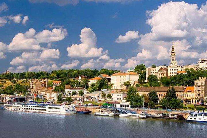View of Old Town Belgrade from Sava river