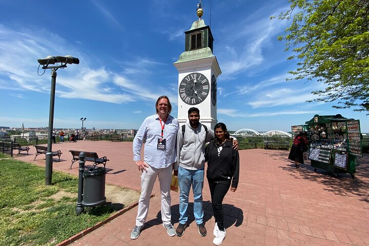 "Drunk clock" on Petrovaradin fortress in Novi Sad, Serbia Excursions