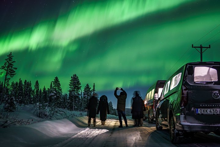 Kiruna: Aurora Chase with Street Food Dinner & Nature Guides - Photo 1 of 25