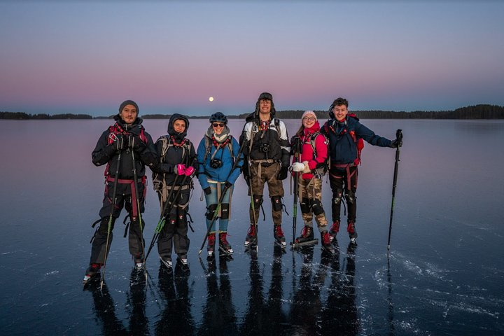 Experience the joy of gliding across Stockholm’s frozen lakes surrounded by scenic views and the camaraderie of fellow adventurers guided by experts for an unforgettable winter outing.