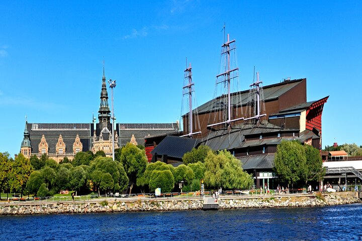 Explore the stunning architecture and lush greenery along the waterfront as you stroll through Djurgården uncovering the rich history of the Skansen and Vasa Museum.
