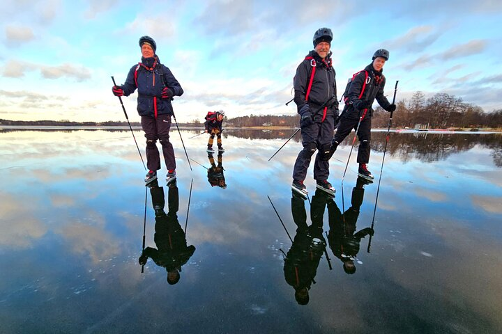 Nordic Ice Skating on a Frozen Lake in Stockholm - Photo 1 of 14