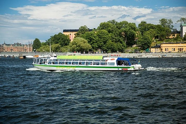 Explore Stockholm's stunning waterways on a hop-on hop-off cruise taking in iconic sights like the Royal Palace and Vasa Museum while enjoying informative live commentary.