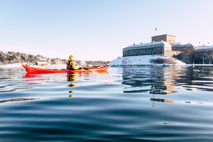 Winter kayaking Stockholm Archipelago