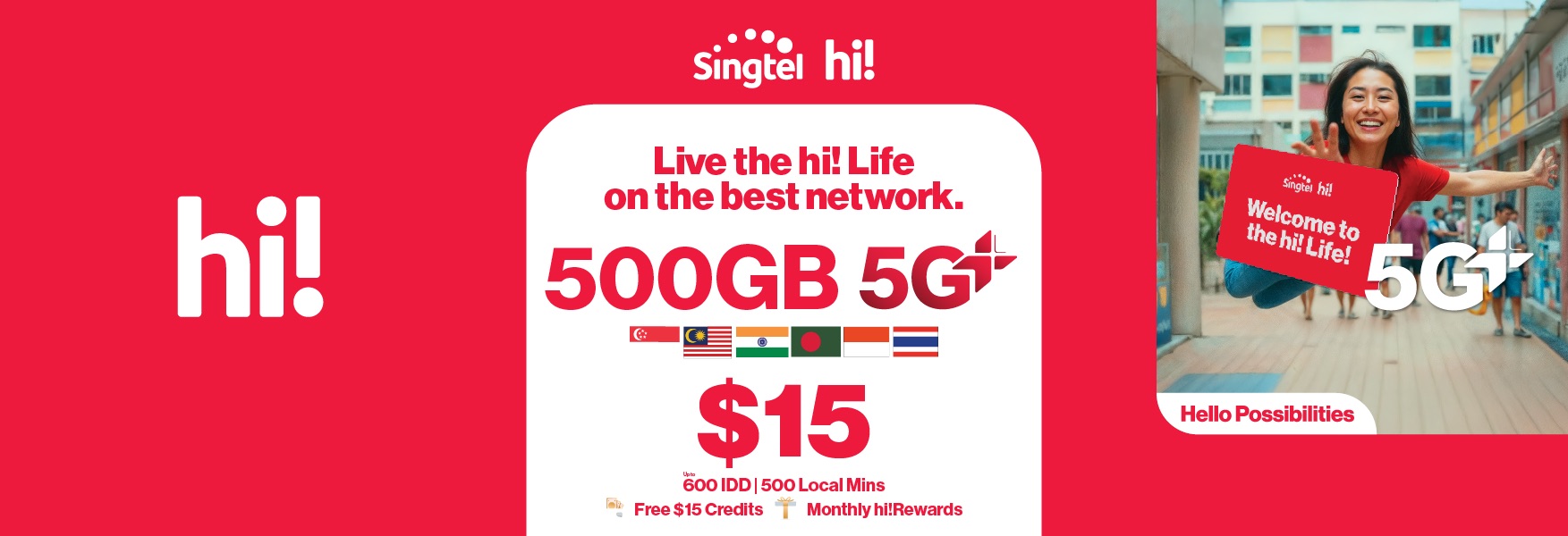 $15 hi! SIM Card - Collect at Airport/ Downtown - Photo 1 of 1