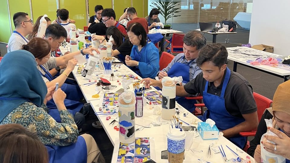 A Painted Sip Tumbler Painting Workshop - Photo 1 of 5