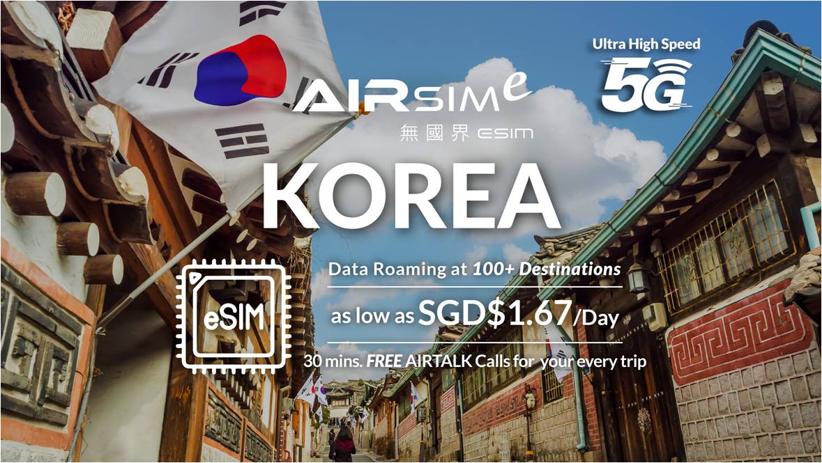 Explore the charm of Korea seamlessly connected with AIRSIMe. Enjoy stress-free data roaming while wandering through historic streets and immersing in local culture. Stay connected wherever your adventure takes you.