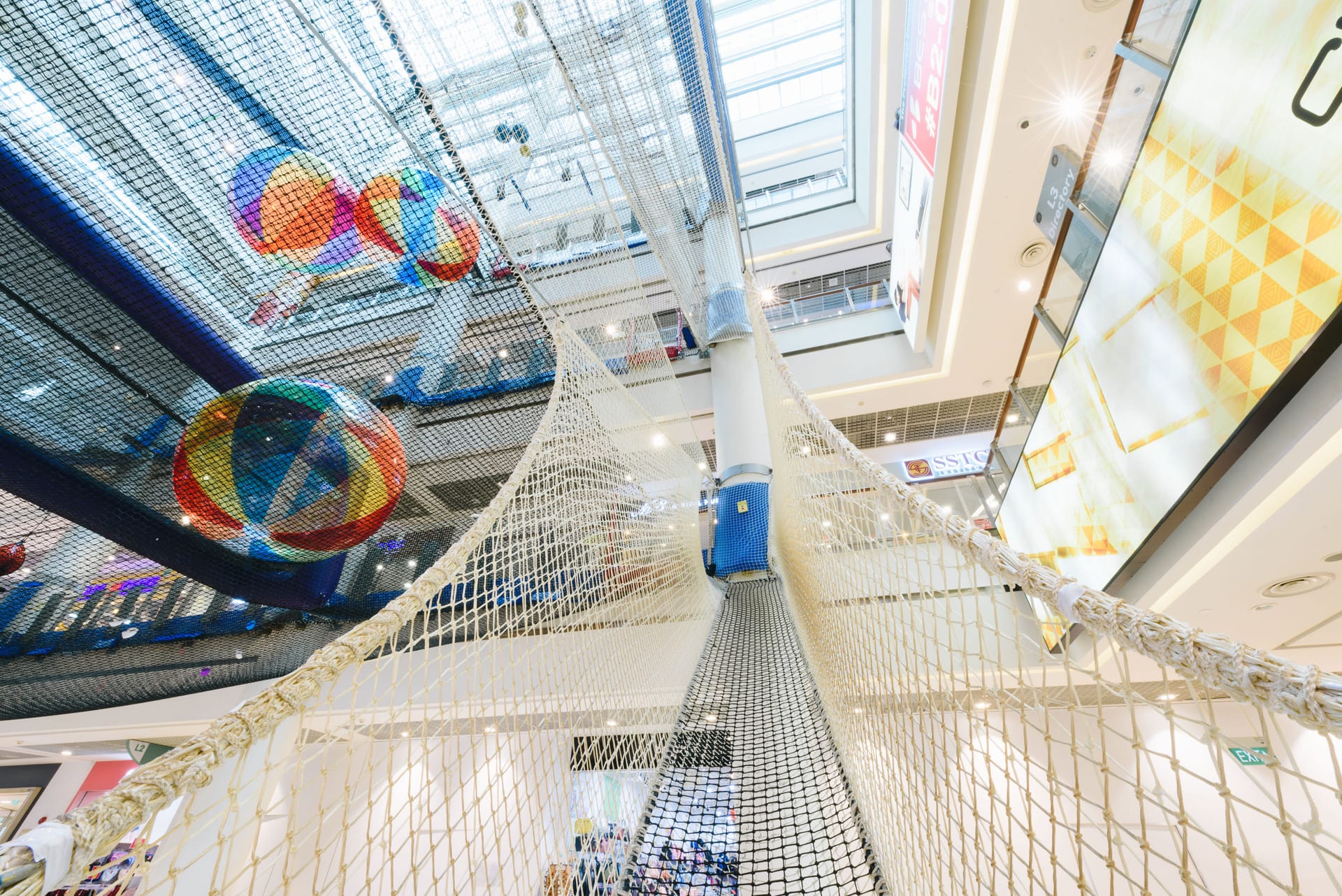 Experience the joy of bouncing and playing high above as you explore Airzone Singapore where an innovative indoor suspended net playground invites both kids and adults to rediscover the fun of childhood.