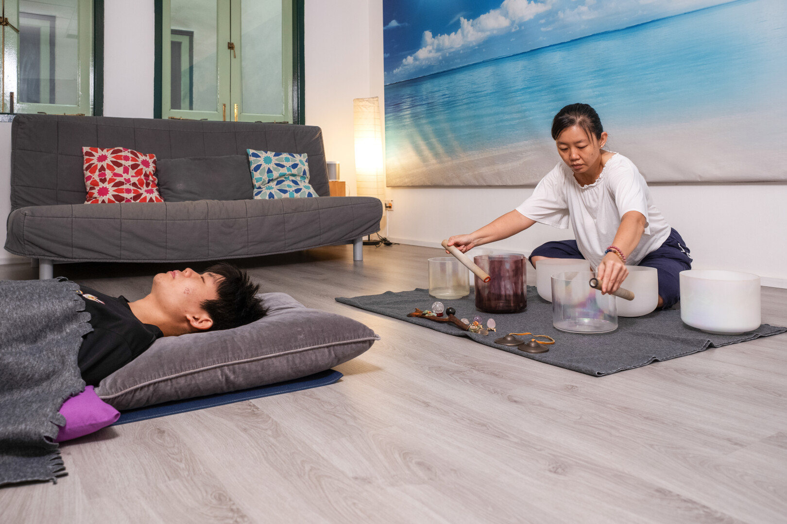 シンガポール の クリスタルシンギングボウルヒーリングセッション