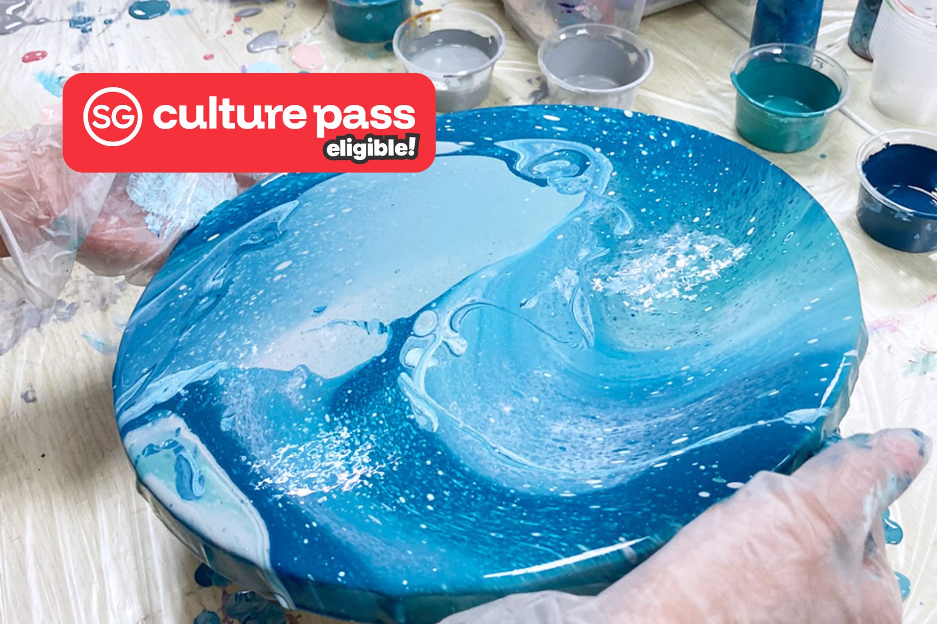 Fluid Art Clock Workshop - Photo 1 of 7