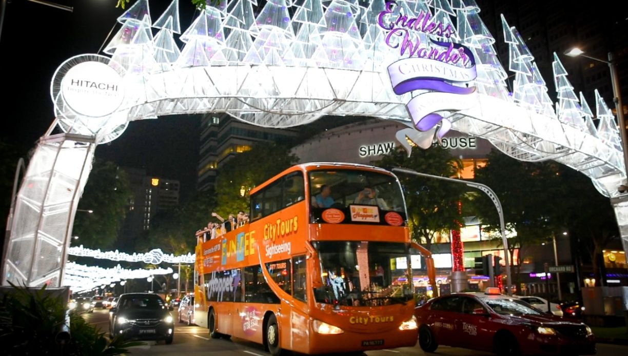 Experience the magic of Singapore's Christmas Light-Up Tour featuring a dazzling display of lights and festive decorations that illuminate the city streets perfect for holiday memories.