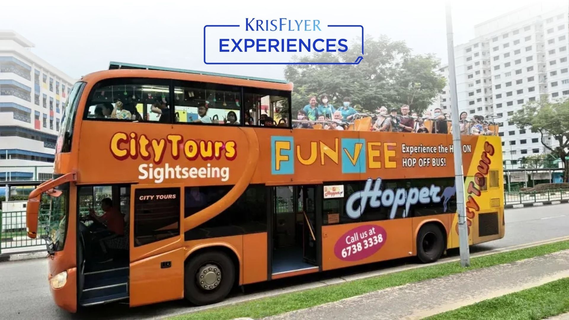 KrisFlyer Experiences - FunVee Open Top Hop On Hop Off Sightseeing Bus Tour - Photo 1 of 5