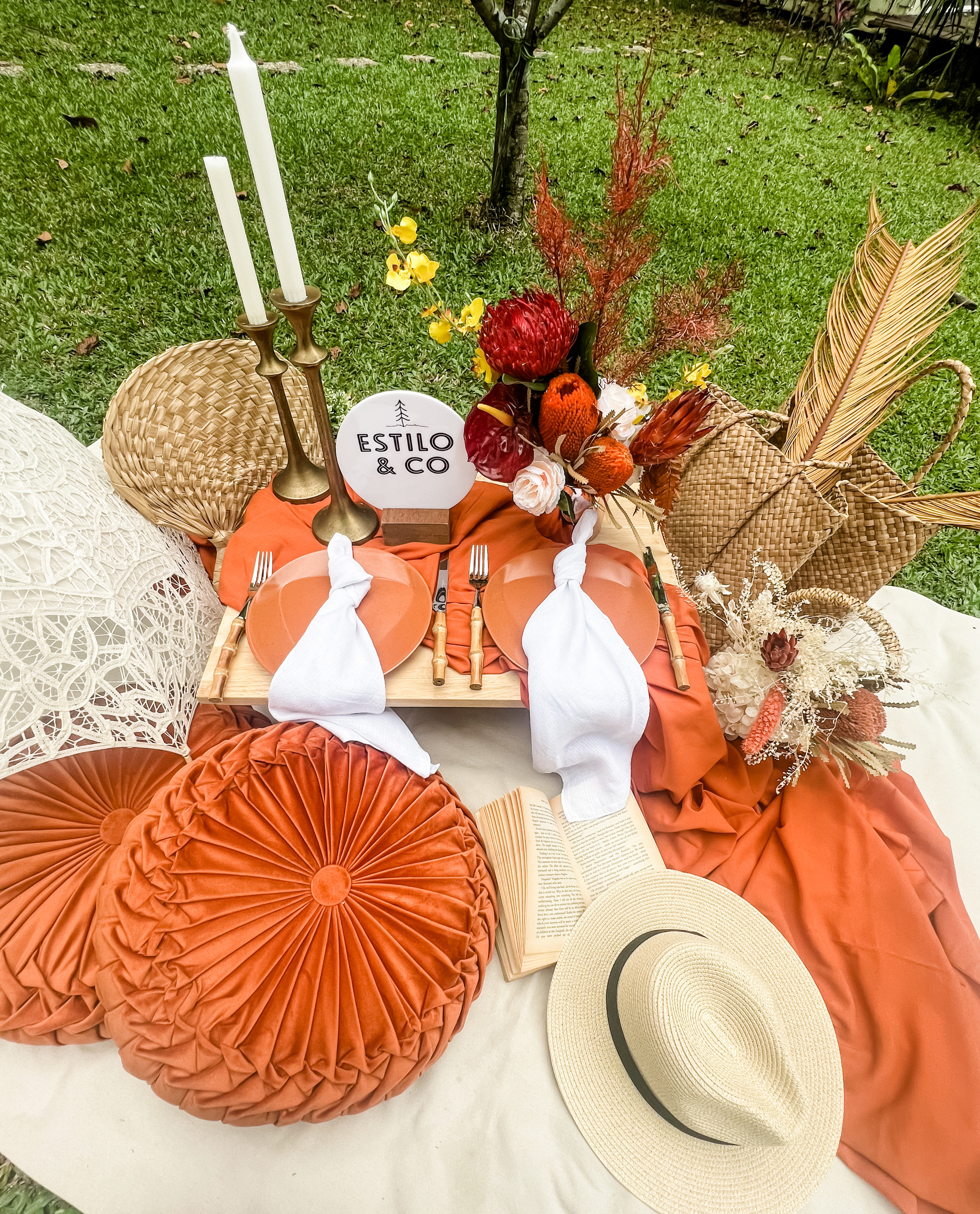 Experience the bliss of outdoor dining with Luxe Picnic to Go where stylish essentials meet nature's beauty perfect for enjoying quality moments in scenic parks or sunlit beaches.