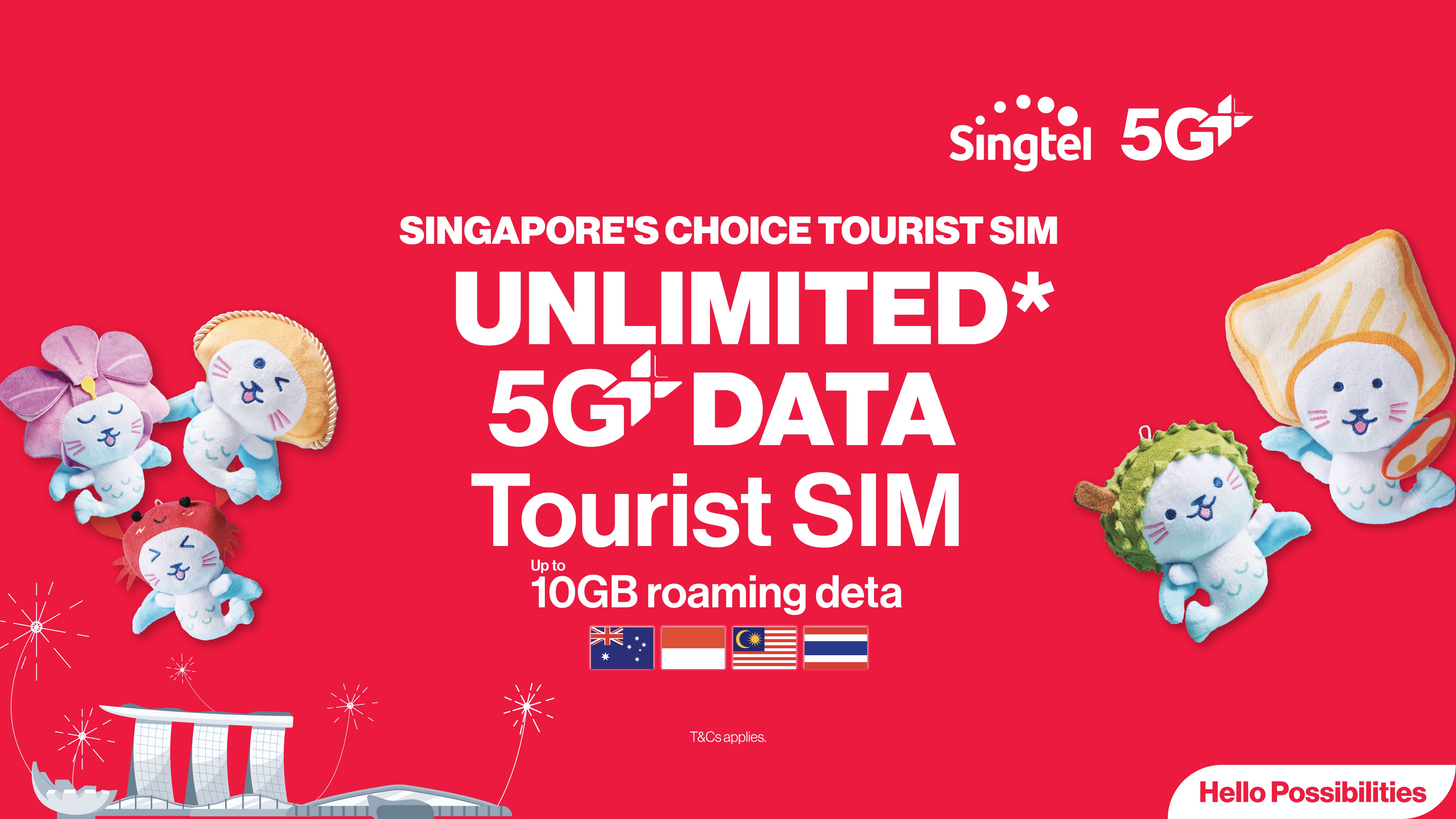 [Singapore eSIM/SIM card] Singtel Best 5G+ | Optional EZlink transport card - Photo 1 of 7