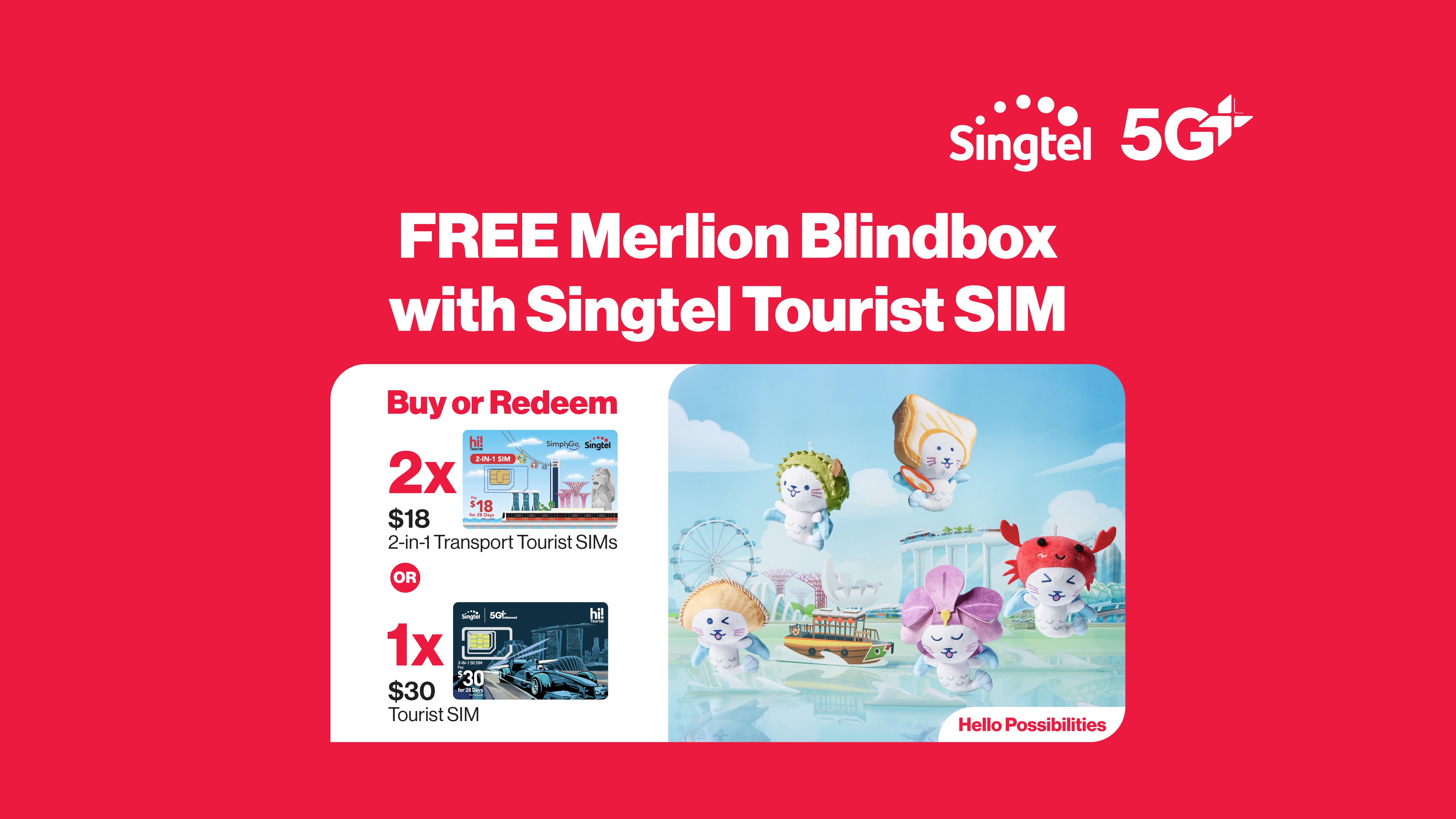 [Singapore eSIM/SIM card] Singtel Best 5G+ | Optional EZlink transport card - Photo 1 of 5