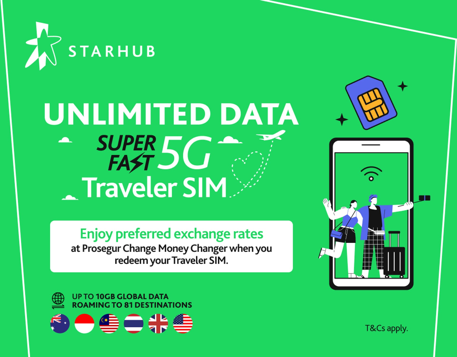 新加坡的Starhub Unlimited 5G 新加坡eSIM / SIM | Pelago