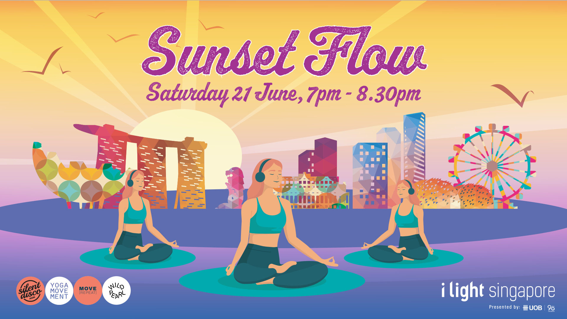 Sunset Flow with Silent Disco & Yoga Movement - Photo 1 of 1