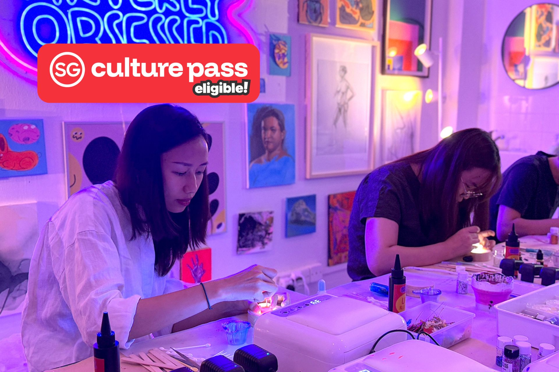 UV Resin Mahjong Making Workshop - Photo 1 of 5