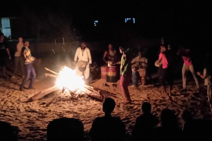 An African ballet performance at Lompoul Desert