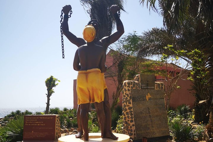 the statue of the liberation of slavery offered by our brothers from Guadeloupe