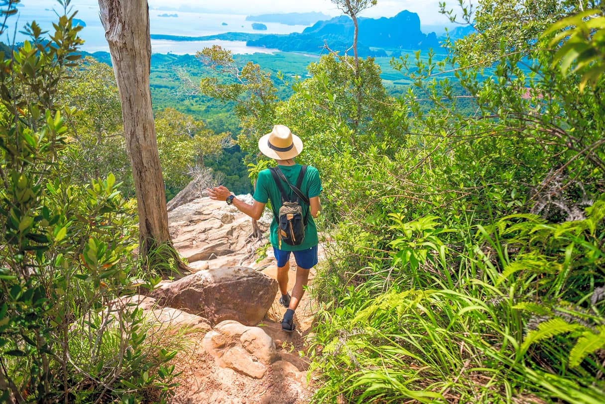 Embark on an unforgettable journey through lush trails revealing serene vistas from Dragon Crest Mountain. Experience the rugged beauty of Krabi as you hike to breathtaking viewpoints.