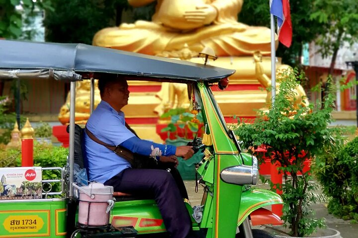 Cruise through Bangkok's hidden gems in a tuk-tuk exploring secret temples and savoring authentic Thai street food along picturesque canals. Uncover the charm of local culture in every bite.