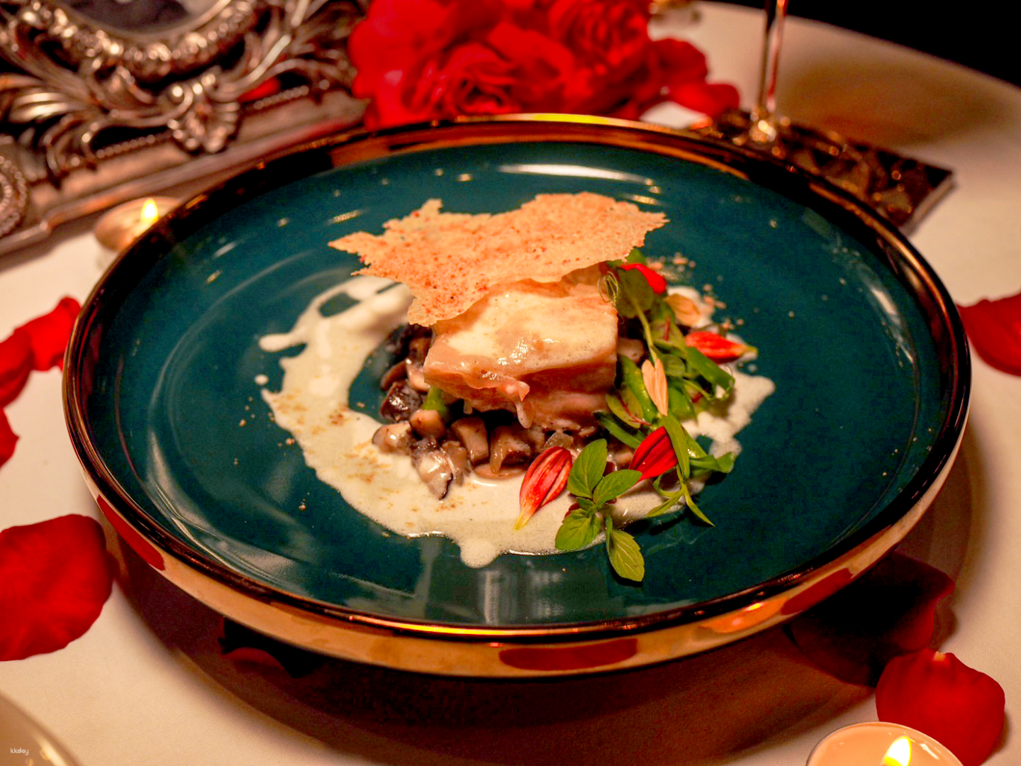 Indulge in a culinary journey at Abandoned Mansion where exquisite dishes blend 1920s charm with modern flavors perfectly complemented by a stunning setting and live jazz performances.