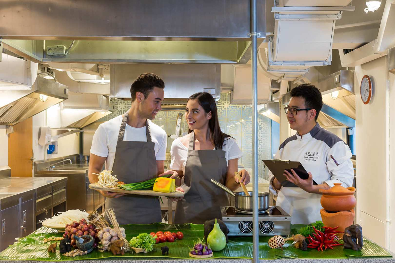 Experience hands-on cooking classes at Roschas Culinary School where expert chefs share their culinary secrets allowing you to create delicious dishes in a modern kitchen setting.