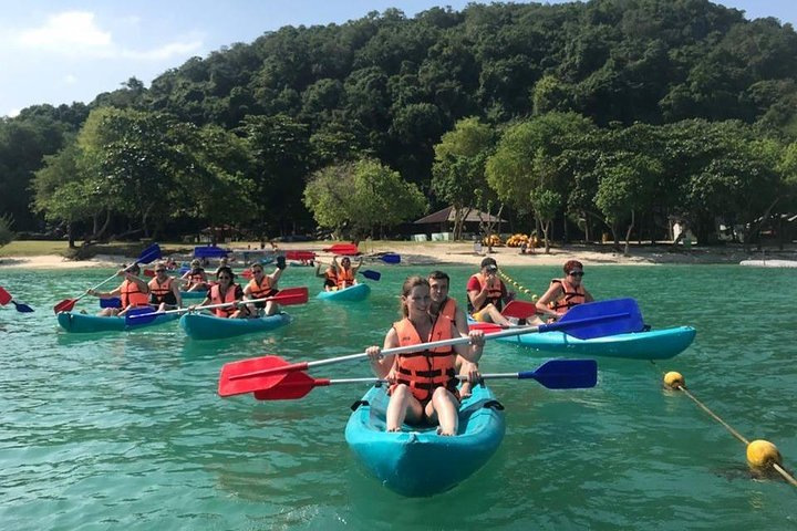 Explore the stunning waters of Angthong National Marine Park where kayaking among 42 islands reveals hidden lagoons pristine beaches and the lush beauty of untouched nature. Adventure awaits!