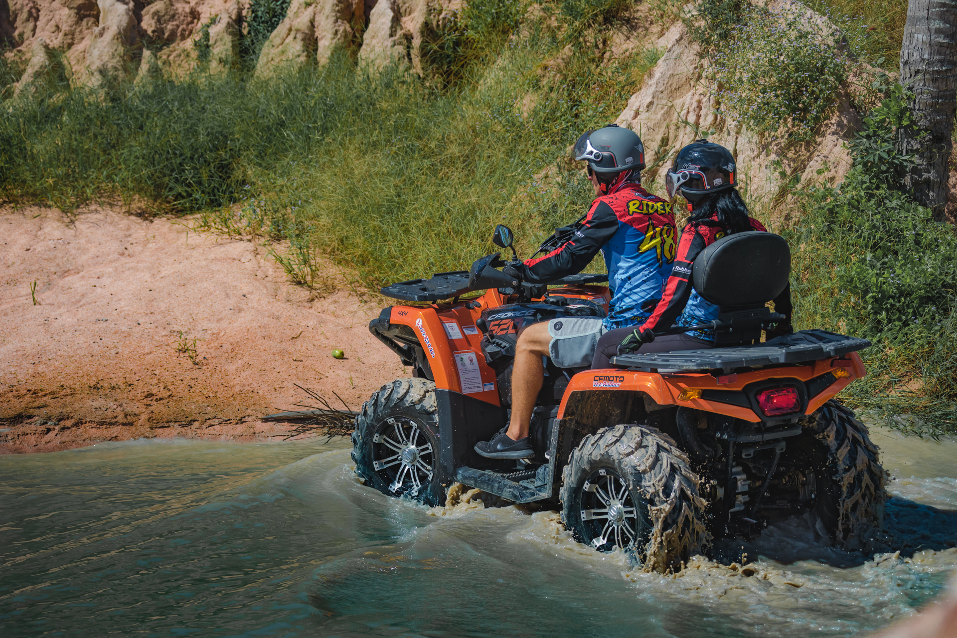 Experience the excitement of navigating through lush jungles and muddy trails on powerful ATVs immersing yourself in the serene beauty of Pattaya's countryside and remote landscapes.