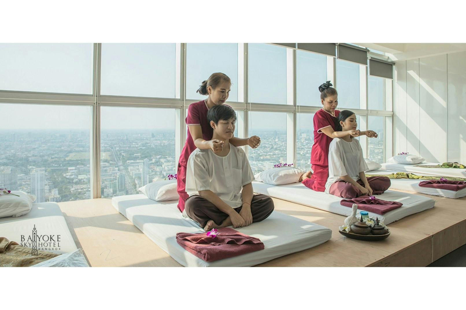 Baiyoke Sky Hotel Bangkok: Back & Shoulder Massage + Thai Herbal Compress 1-Hr - Photo 1 of 8