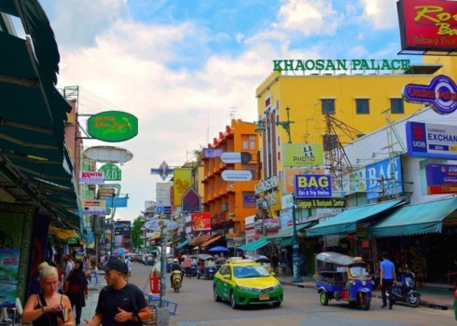 Experience the lively streets of Khao San Road where colorful shops and bustling tuk-tuks offer a taste of local culture and adventure in the heart of Bangkok.