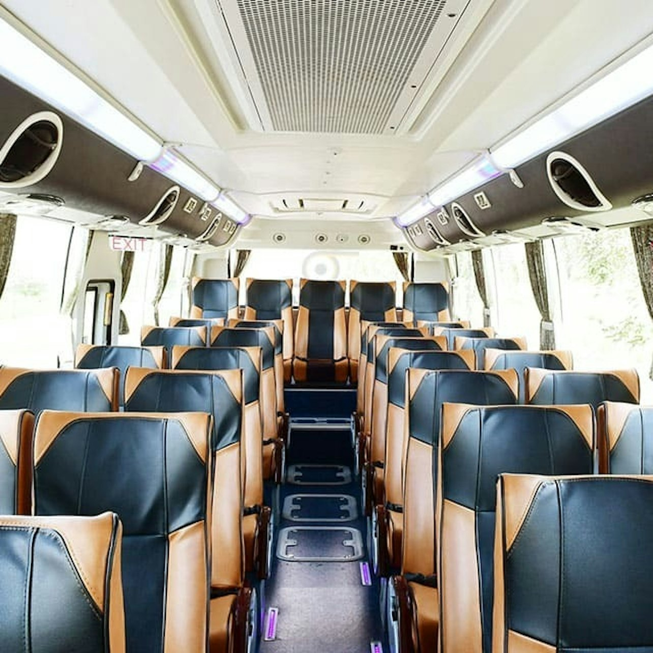 Step aboard the Bangkok Limobus Express for a smooth ride between the airport and city center enjoying spacious seating free WiFi and stunning views along the way.