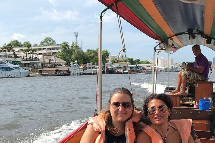 Experience the charm of Bangkok as you glide along the Chao Phraya River uncovering hidden treasures while soaking in the city’s essence on a delightful canal tour.