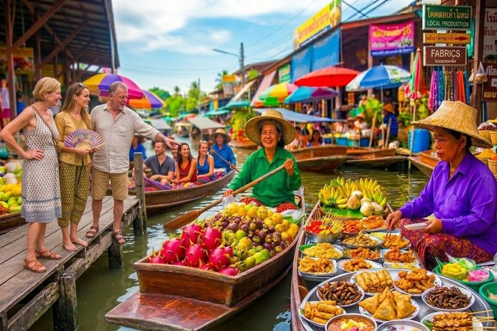 Bangkok: Floating and Train Market with Boat Trip - Photo 1 of 21