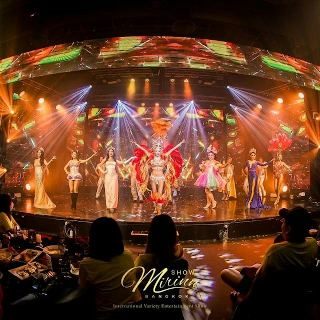 Experience the excitement of the Mirinn Theatre Cabaret Show where dazzling costumes and dynamic performances create an unforgettable night of culture and entertainment in the heart of Bangkok.