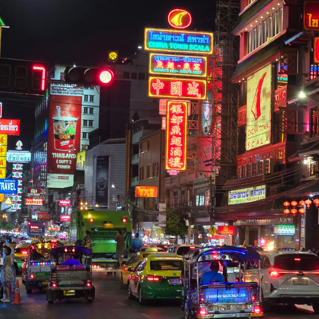 Experience the bustling streets of Chinatown Bangkok filled with neon lights and diverse flavors. A guided street food tour reveals delicious local specialties amidst lively scenes and rich culinary history.