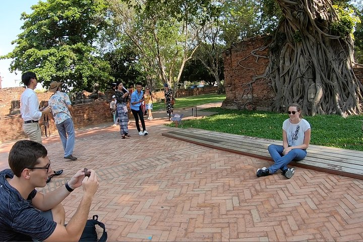 Explore the rich history of Ayutthaya at a leisurely pace cycling through ancient ruins and stunning greenery while immersing yourself in tales of Thailand's majestic past.
