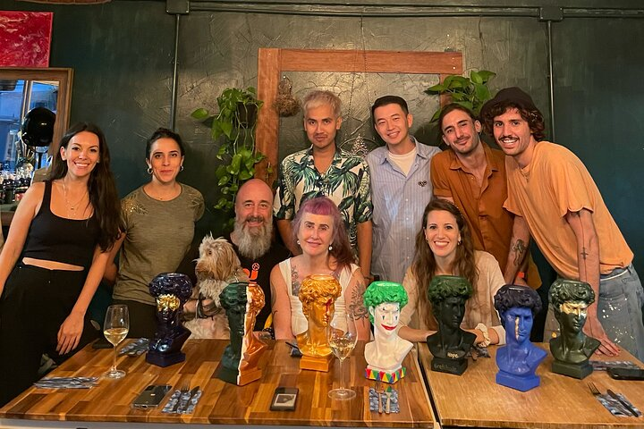 Gather around artistic creations and savor delicious brunch in a cozy setting. Forge new connections while expressing your creativity and leaving with unique art pieces that reflect your experience.