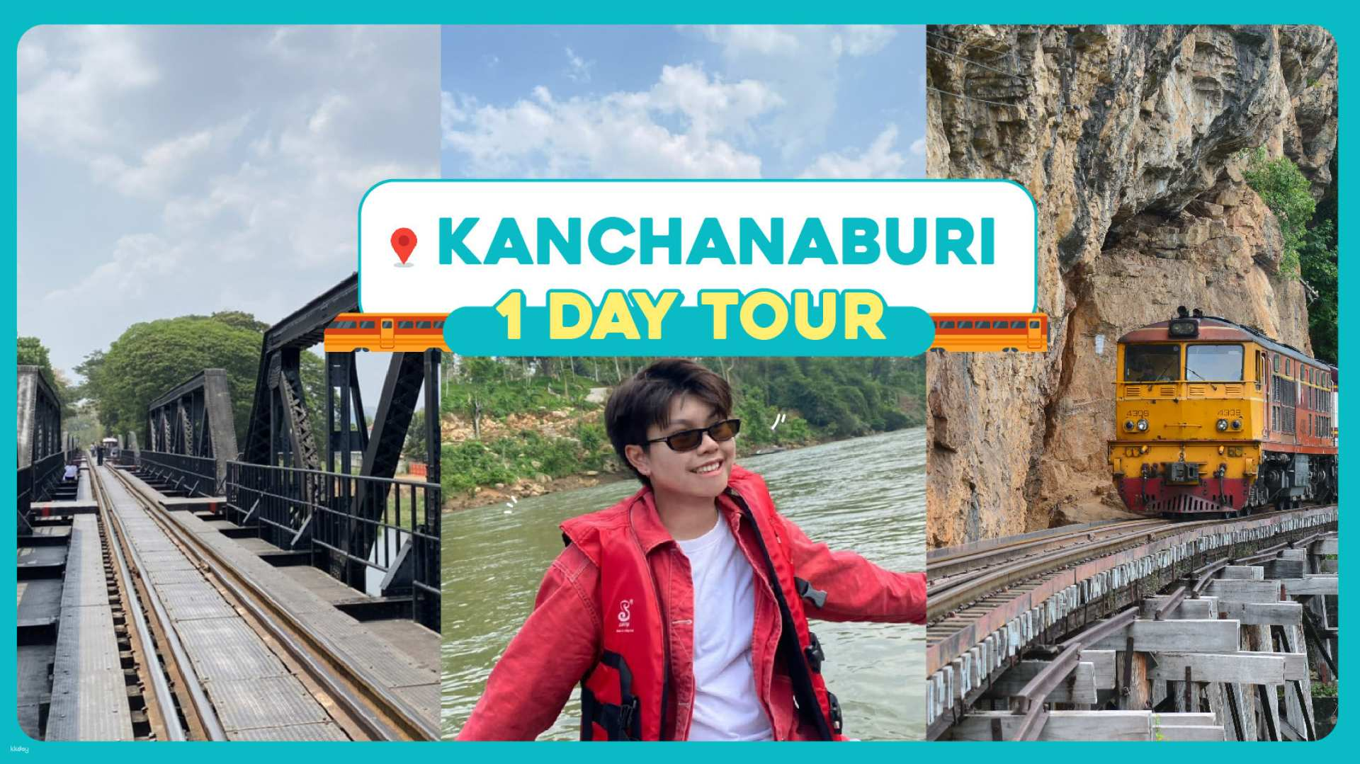 [Guaranteed Departure for 1] Kanchanaburi Day Tour from Bangkok: Kanchanaburi Skywalk, River Kwai Bridge, Rafting & Death Railway | Thailand - Photo 1 of 8