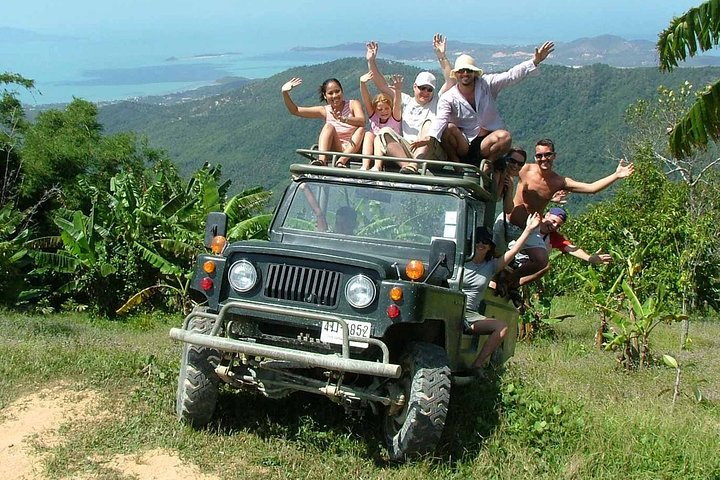 Experience the thrill of off-road adventures in Koh Samui! Explore stunning landscapes visit iconic waterfalls and enjoy a fun-filled day with friends amid breathtaking views.